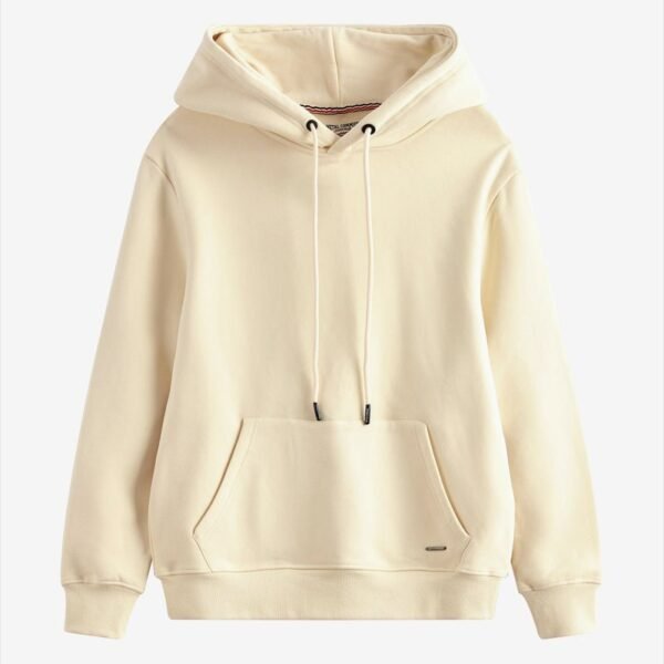Ivory Oversized Cotton Hoodie
