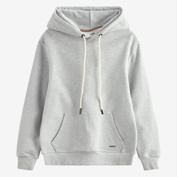 Oversized Light Gray Cotton Hoodie